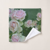 Schöne hellrosa Rose Badhandtuch Set (Waschlappen)