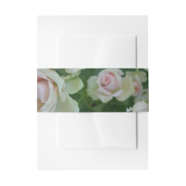 Schöne hellrosa Rose Einladungsbanderole