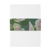 Schöne hellrosa Rose Einladungsbanderole (Rückseitenbeispiel)