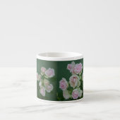 Schöne hellrosa Rose Espressotasse (Vorderseite)