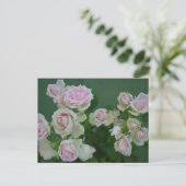 Schöne hellrosa Rose Feiertagspostkarte (Stehend Vorderseite)