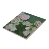 Schöne hellrosa Rose Fliese (Seite)