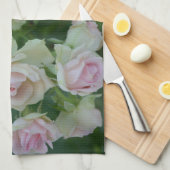 Schöne hellrosa Rose Geschirrtuch (Viertel Falte)