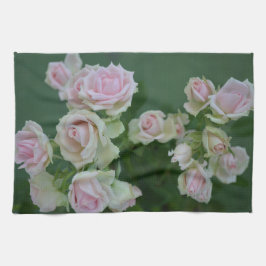 Schöne hellrosa Rose Geschirrtuch