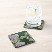 Schöne hellrosa Rose Getränkeuntersetzer (Rechte Seite)