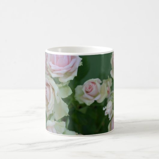 Schöne hellrosa Rose Kaffeetasse (Mittel)