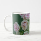 Schöne hellrosa Rose Kaffeetasse (Links)
