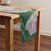 Schöne hellrosa Rose Kurzer Tischläufer (Beispiel)