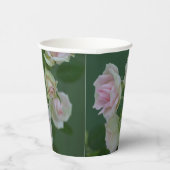 Schöne hellrosa Rose Pappbecher (Rechts)