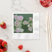 Schöne hellrosa Rose Serviette (Beispiel)