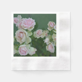 Schöne hellrosa Rose Serviette