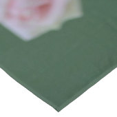Schöne hellrosa Rose Tischdecke (Schrägansicht)