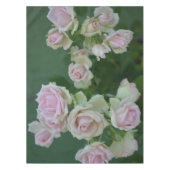 Schöne hellrosa Rose Tischdecke (Vorderseite)