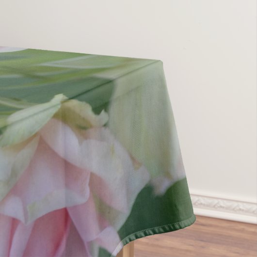 Schöne hellrosa Rose Tischdecke (Beispiel)