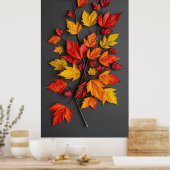 Schöne Herbstapplikation Poster (Küche)