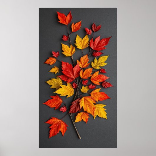 Schöne Herbstapplikation Poster (Vorne)