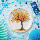Schöne Herbstbaum-Papierplatten Pappteller (Party)