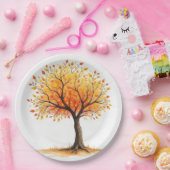 Schöne Herbstbaum-Papierplatten Pappteller (Party)