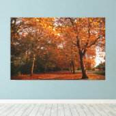 Schöne Herbstbäume Leinwanddruck (Insitu (Holzboden))