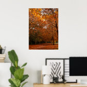 Schöne Herbstbäume Poster (Heimbüro)