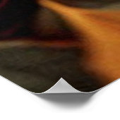 Schöne Herbstblätter auf dem Boden Poster (Ecke)