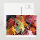 Schöne Herbstblätter drucken Postkarte (Vorne/Hinten)