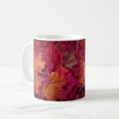 Schöne Herbstblätter Kaffeetasse (Vorderseite Links)