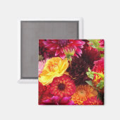 Schöne Herbstblumenanordnung Magnet (Vorderseite/Rückseite)