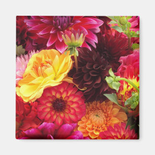 Schöne Herbstblumenanordnung Magnet