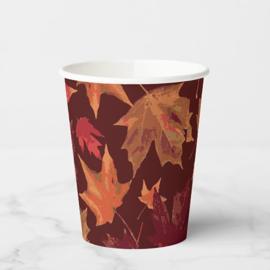 Schöne Herbstdekoration lässt das Party stehen Pappbecher (Links)