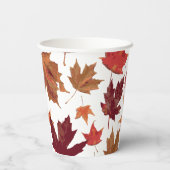 Schöne Herbstdekoration lässt das Party stehen Pappbecher (Rückseite)