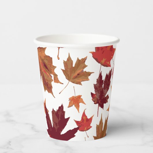 Schöne Herbstdekoration lässt das Party stehen Pappbecher (Rückseite)