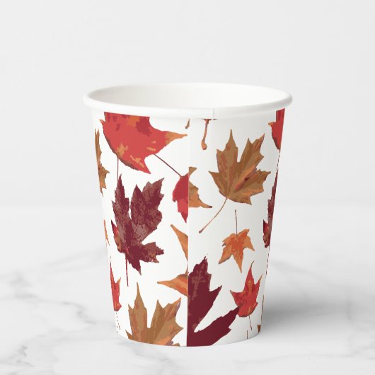 Schöne Herbstdekoration lässt das Party stehen Pappbecher (Rechts)