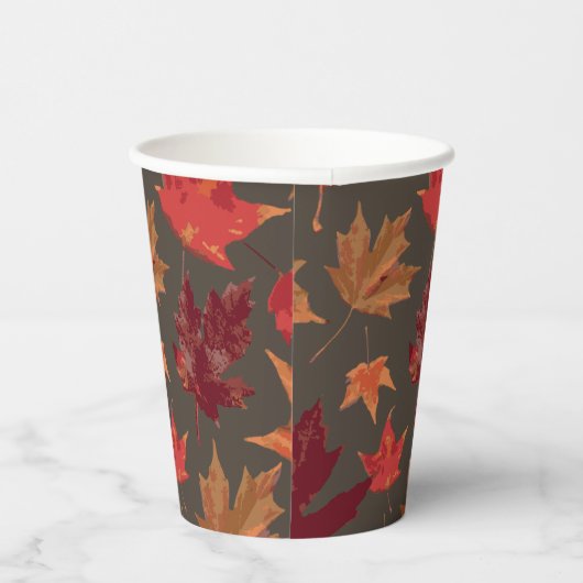 Schöne Herbstdekoration lässt das Party stehen Pappbecher (Rechts)