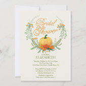 Schöne Herbstdusche Einladung (Vorderseite)