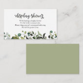 Schöne Herbstdusche für Grünpflanzen Begleitkarte (Vorne/Hinten)