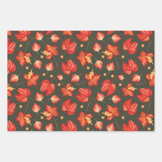 Schöne Herbstfarben Blätter (Vorderseite 3)