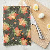 Schöne Herbstfarben Blätter Geschirrtuch (Viertel Falte)