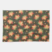 Schöne Herbstfarben Blätter Geschirrtuch (Horizontal)