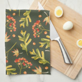 Schöne Herbstfarben Blätter Küche Handtuch (Viertel Falte)