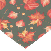 Schöne Herbstfarben Blätter Mittelgroßer Tischläufer (Ecke)