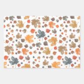 Schöne Herbstfarben Geschenkpapier Set (Vorderseite 3)