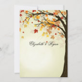 Schöne Herbstfarben, Herbsthochzeit Einladung (Vorderseite)