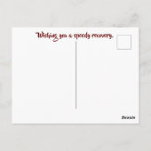 Schöne Herbstfarben werden gut Postkarte (Rückseite)