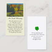 Schöne Herbstfarbenkarte Visitenkarte (Vorne/Hinten)