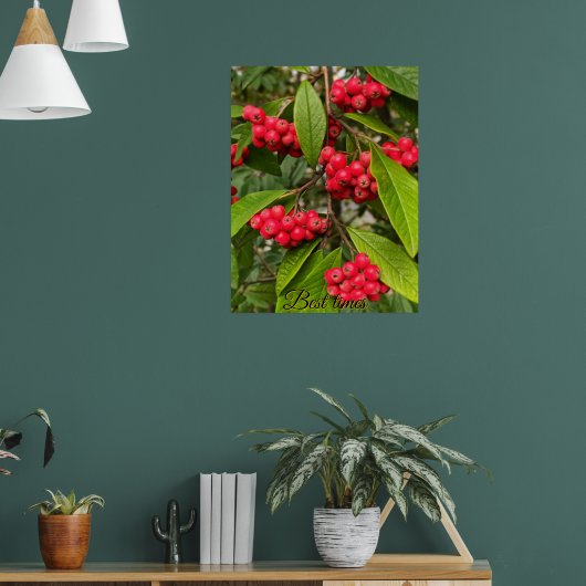 Schöne Herbstfrüchte Hallo-Karte Poster (Wohnzimmer 1)