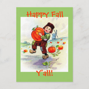 Schöne Herbstgrüße an alle Vintage-Postkarte Postkarte