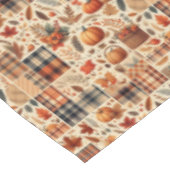 Schöne Herbstkaros Tischdecke (Schrägansicht)