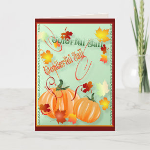 Schöne Herbstkarte Karte