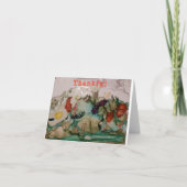 Schöne Herbstkarten gemalt Dankeskarte (Vorderseite)